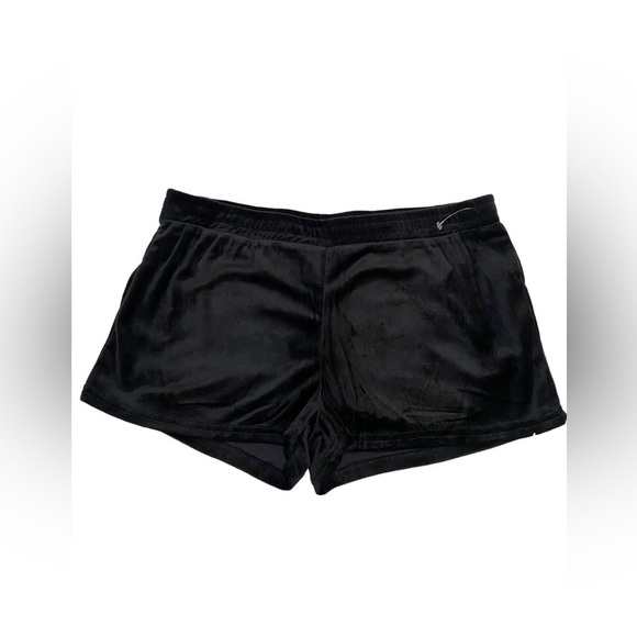 Juicy Couture Velour  Black Pajamas Set  Shorts with Rhinestones - Picture 5 of 6